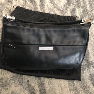 Gucci bamboo leather purse